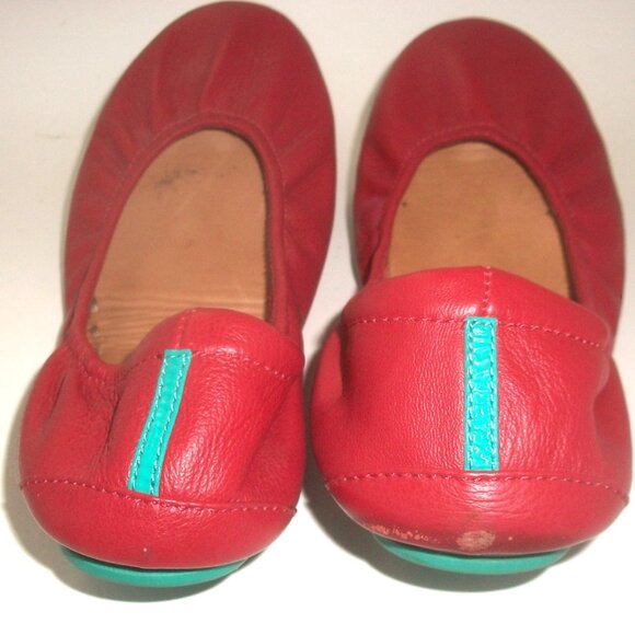 Tieks by Gavrieli Cardinal Red Nappa Leather Folding Comfort Ballet Flats - Picture 7 of 10